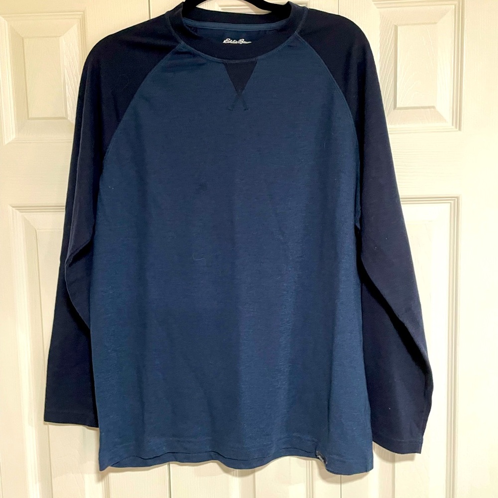 Blue Eddie Bauer long sleeve tshirt men’s large